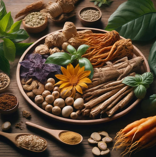 A Picture of adaptogenic Herbs