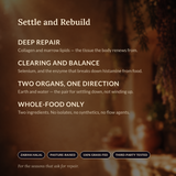 Settle and Rebuild — Calm & Restore bundle benefits panel