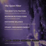 The Quiet Filter — SHIFA Kidney benefits panel: selenium in food form and B vitamins